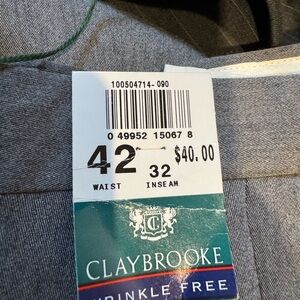 Claybrooke Gray Wrinkle-Free Pants